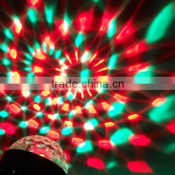 Mini and Delicate Design LED Stage Light Party LED Mini Crystal Ball Sound Control for Disco,all Kinds of Parties