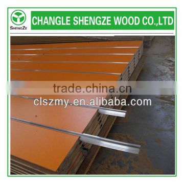 one side slotted melamine MDF with 7 or 11 Grooves