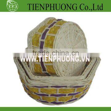 hexagon rattan storage basket/bamboo basket