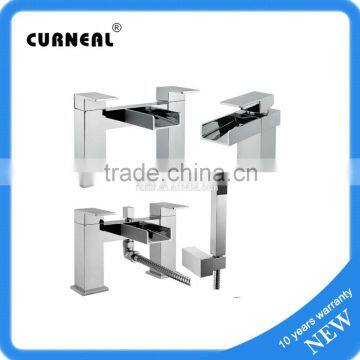 Waterfall Bathroom Basin Bathtub Faucet Freestanding Bath Filler Mixer Shower Mixer Taps