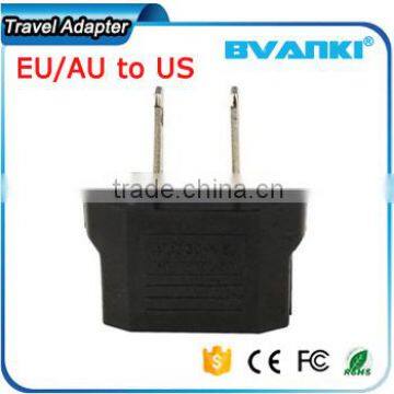 Unique Custom Printing World Black EU/AU to US AC Power Plug Travel Converter Adapter Universal Travel Adapter China Supplier photo-2