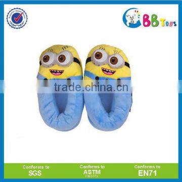 The hottest despicable me minion plush toy slippers and shoes for kids