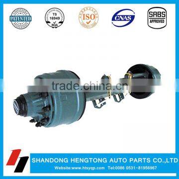 Semi trailer inboard rear drum brake axle, American and German truck parts axle series