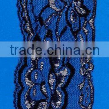 black lace with goden thread skirts lace decorative lace trimming