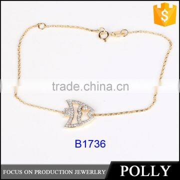 China Factory Wholesale 925 Sterling Silver Diamond and Gemstone Bracelet photo-2