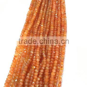 Carnelian Faceted Beads