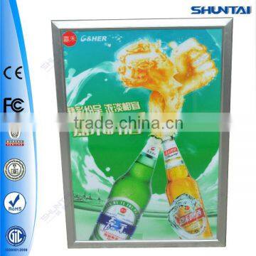 Guangzhou supplier snap frame bud light led sign