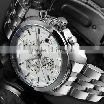2016 Latest Brand Simple Stainless Steel Luxury Wrist Watch for Men WM439