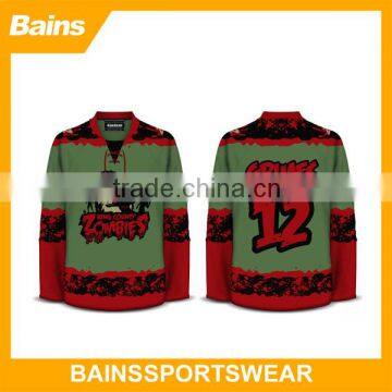 sublimation ice hockey jersey/ice hockey wear/team canada ice hockey jerseys