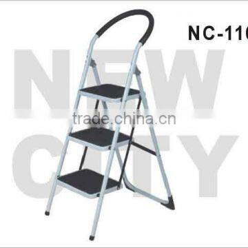 Steel step ladder with handrail NC-110N3