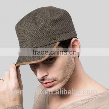 High quality custom flat top military cap wholesale 2015