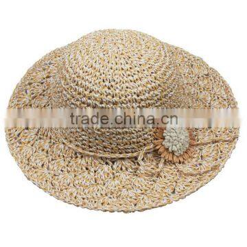 Handmade new custom short birm straw boater hat