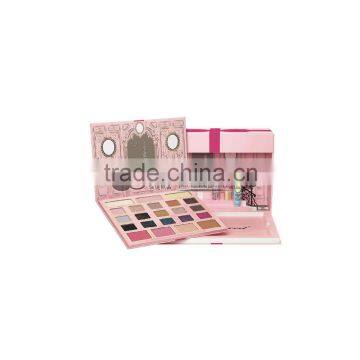 22 colors paper case organic colorful long wearing eyeshadow pans