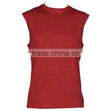 Basketball Sleeveless T-Shirt Red