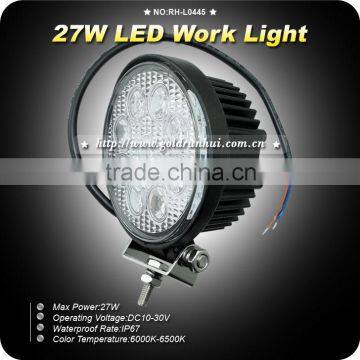 GoldRunhui RH-L0445 27W LED Working Light Off Road Light With CE,ROHS Certificates