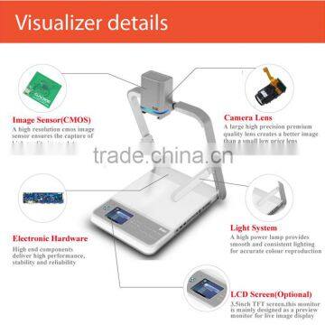 Hot Selling Portable Visualizer Document Scanner LED Lights Touch Screen Controller Portable Document Camera Visual Presenter photo-4
