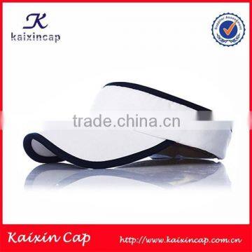 2015 new fashion high quality white 100 cotton sun visor cap sun visor hat