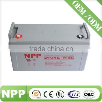 12v120ah rechanrgeable gel battery maintenance free battery for solar