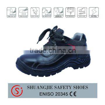 light surface buffalo leather safety shoes China made work shoes 8093