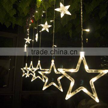 Star Curtain Lights LED Christmas Lights Party Wedding Led Night Lighting photo-3