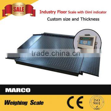 Industrial 5t digital floor scales double desk