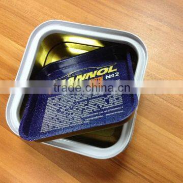 square wax tin can; paste wax tin; square tin; car wax packaging