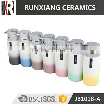 hot sale colorful ceramic liquid soap dispenser