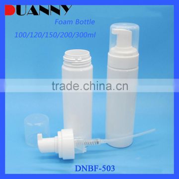 CUSTOM COLORFUL PET PLASTIC 200ML FOAM BOTTLE, WHITE FOAM BOTTLE 200ML