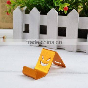 Universal Color Devil Smile Face Aluminum Metal Mini Cell Phone Holder Smartphone Hoder Phone Stand photo-2