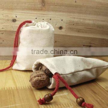 Eco-friendly linen drawstring bag