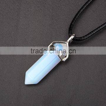 Beautiful 1pcs Opal Silver Plated Healing Point Gemstone Pendant (Chain is not Included)