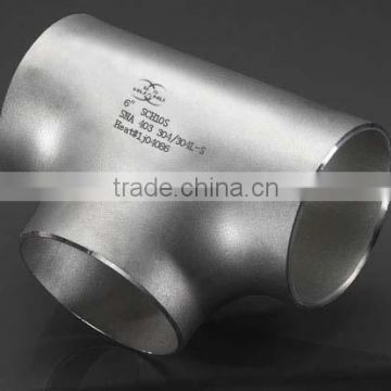 45 degree Stainless Steel Pipe Fittings Equal Tee Unequal Tee