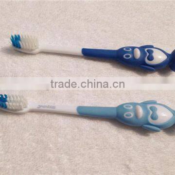 Cute little penguin personalized toothbrush for children nylon silk