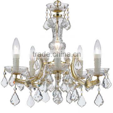 Maria Theresa Crystal Chandelier Restaurant Chandeliers Cristal Lighting Glass Pendant Hanging Light CZ6058/5