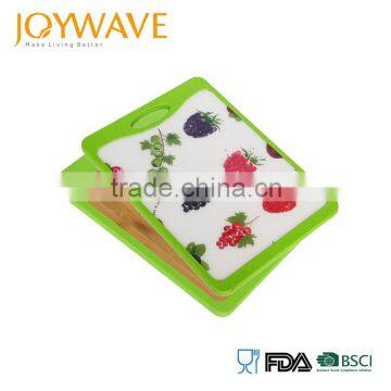 Hot selling 2 in 1 mini mdf bamboo cutting board set for baby