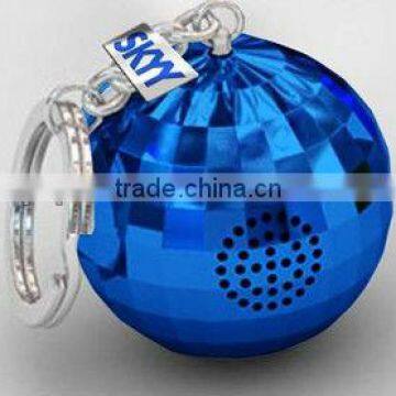 keychain disco ball rechargeable amplified mini sound speaker