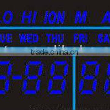 7 segment 6 digit blue led countdown display