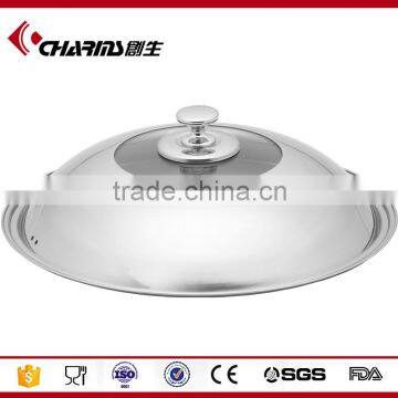 Kitchen Ware Eco-Friendly Stainless Steel Saute Wok Non Stick Frying Pan