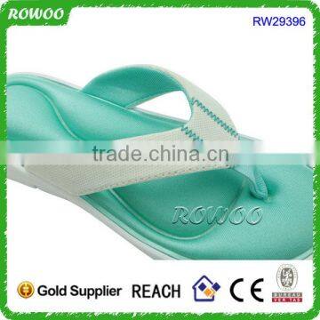 Lady Sandal Good Quality Memory Foam Beach Flip Flops EVA Sole Slipper photo-5