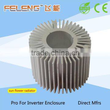 Aluminium circual extrusion heat sink/cooling radiator fin