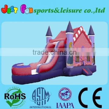 inflatable water slide combo, jumping castle with water slide