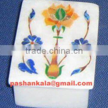 Marble Inlay Jewellery Box, Marble Inlay Box