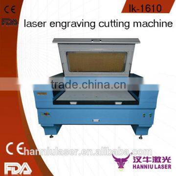 water cooling 1600*1000mm LK-1610 co2 laser engraving machine for non-metal