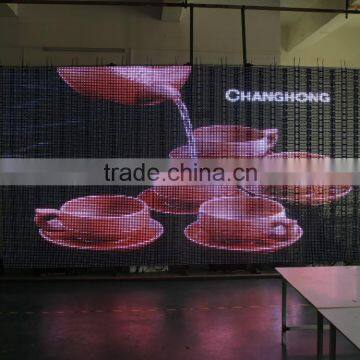 Express Magic Show Animation Flexible Transparent Xxx Photos Led Displays / Flexible Led Curtain Display photo-3
