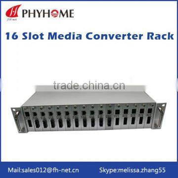 16 Slot Media Converter Rack mounted