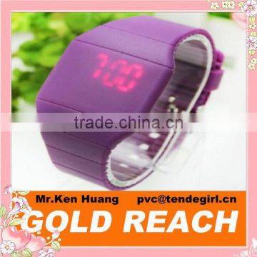 Purple Touch Screen LED Watch