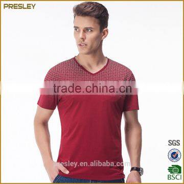 Presley OEM New Gradient Sublimation Printing T-shirt Jersey Customized Men t Shirt photo-4