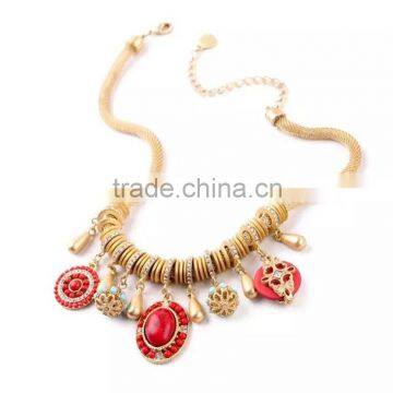 Vintage Statement Necklace,Jewellery Pendant Necklace For Women,Beaded Chain Necklace photo-2