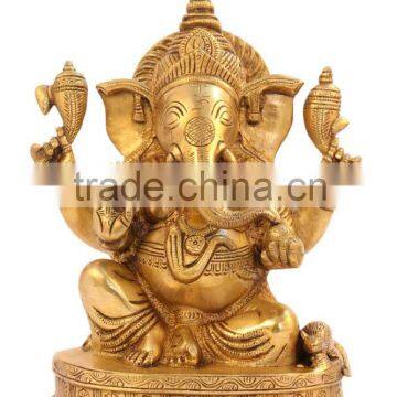 Ganesha Sitting on base 10"