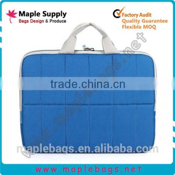 Blue Neoprene Zipper Laptop Carrying Case